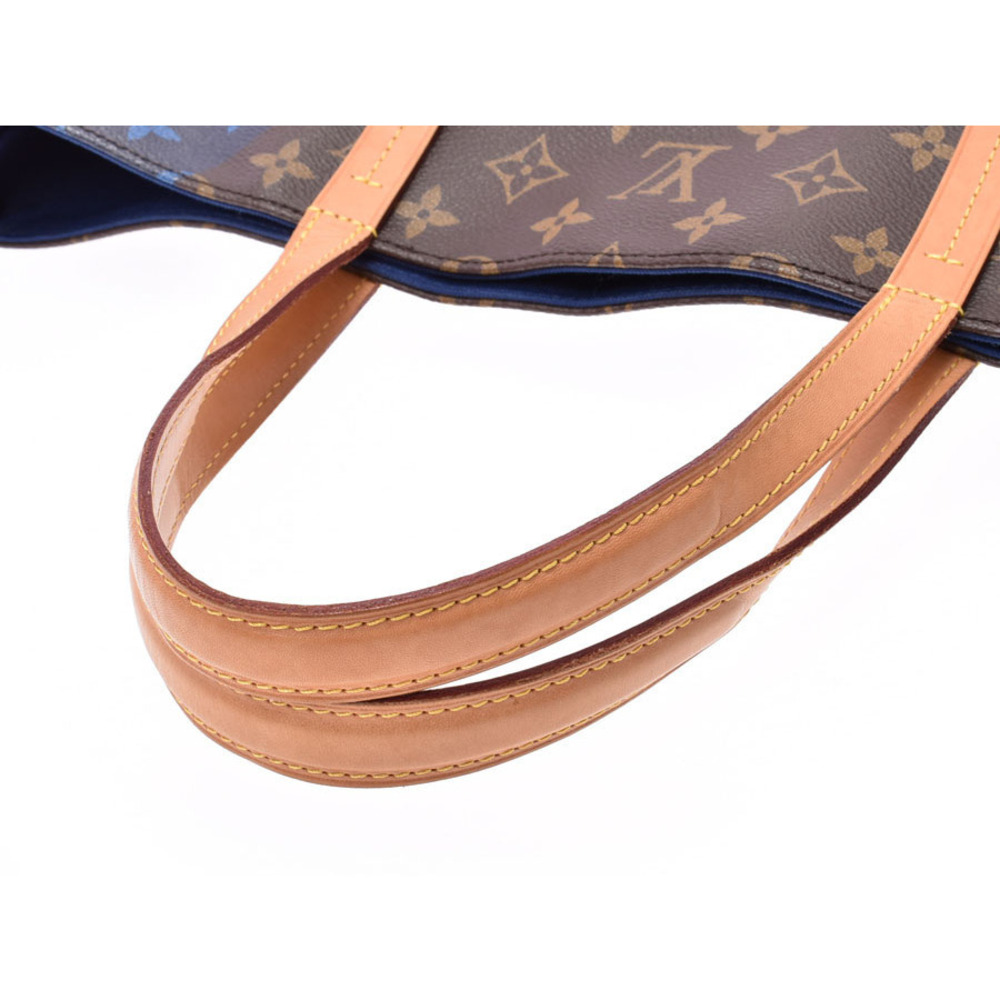 Louis Vuitton Monogram V Line Cabas NS Brown Leather Shoulder Bag Strap - Picture 3 of 11